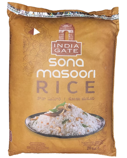 India Gate Sona Masoori Rice 20Kg