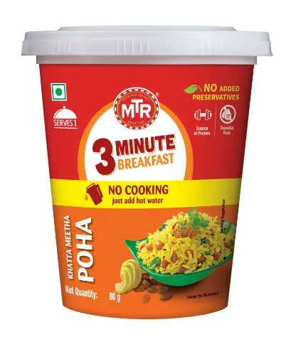 Mtr Instant Khatta Meeta Poha cup 80G