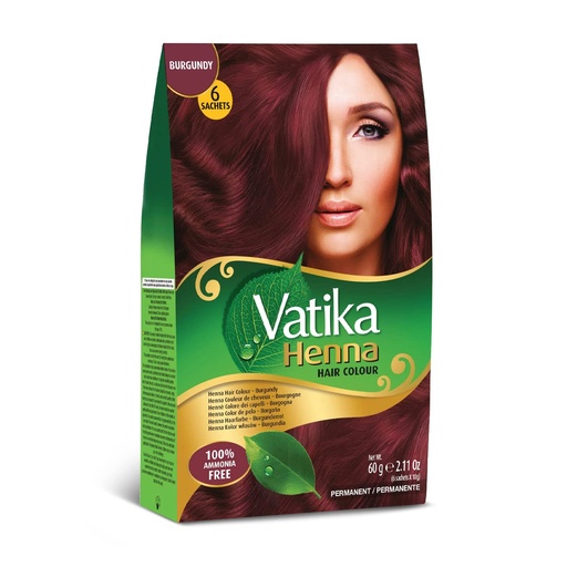 Vatika Henna Hair Colour (Burgundy) 60g