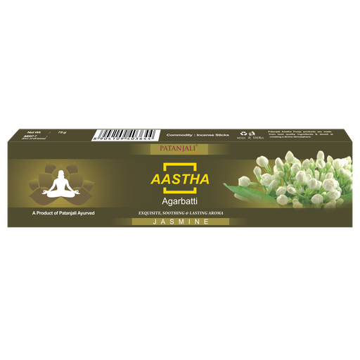 Patanjali Aastha Agarbatti Jasmine 20G 