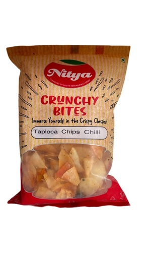 Nitya Tapioca Chips Chilli 150g