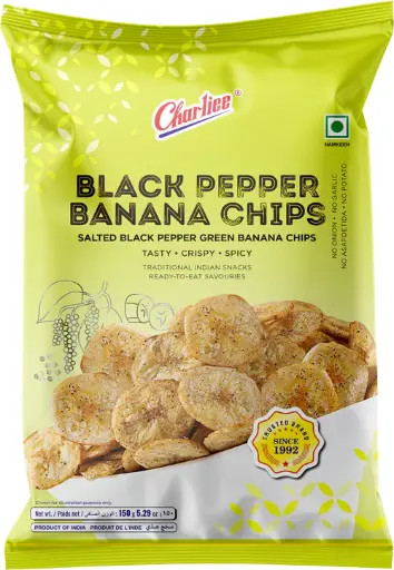 Charliee Black Pepper Banana Chips 150g 